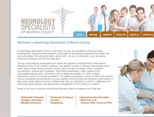 Tablet Screenshot of neurologyspecialistsofmorris.com